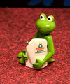 Fremdfiguren Erdal Rex Frosch mit weißem Reinigungsmittel sitzend, sammeln, Tier