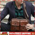 Vintage Messenger Genuine Leather Business Handbags Men Universal Solid Color SN