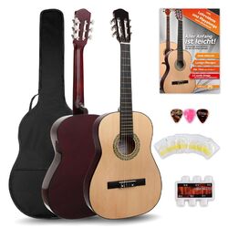 Konzertgitarre 7/8  Akustik Klassikgitarre Gigbag Tasche Set Gitarre Zubehör