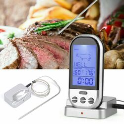 Digital Funk Grillthermometer Bratenthermometer Fleischthermometer BBQ Wireless