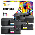 4x XXL TONER für DELL C1660W 4G9HP DWGCP V3W4C V53F6 PATRONE KARTUSCHE SET