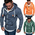 Herren Zipper Kapuzenpullover Sweatjacke Pullover Hoodie Sweatshirt 1-04029