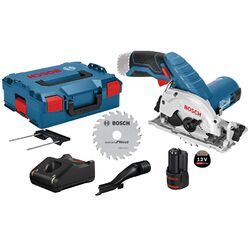 Bosch Akku-Kreissäge GKS 12V-26 Ø 85 mm 1x 3,0 Ah Akku Ladegerät Zubehör L-Boxx