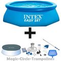 Intex Easy Set Quick Up Pool 305x76 + Abdeckplane + Filterpumpe + Reinigungsset