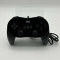 Wii Classic Controller Pro Pad in Schwarz | für Nintendo Spielekonsole gebraucht