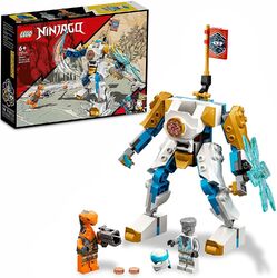 LEGO 71761 NINJAGO Zanes Power-Up-Mech EVO, 2 Minifiguren, Banner zum Sammeln