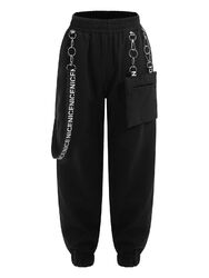 Kinder Cargo Hose Elastische Taille Jogger Hose für Mädchen Street Dance Hip Hop