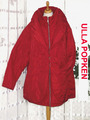 ULLA POPKEN Designer STEPP JACKE rot Gr. 46/46 48 50 doppelter Kragen Taschen