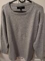 Langer grauer Strickpullover von Vero Moda in Größe S