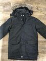 Winterjacke  Jacke Parka Jungen Junge Größe 134/140 Schwarz mit Kapuze