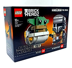 Lego 75317 BrickHeadz Der Mandalorianer und das Kind Star Wars EOL Set Neu