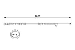 BOSCH 1987473521 Warnkontakt WAKO Vorne für BMW X5 E70 F15 F85 X6 E71 E72 F16