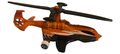 Miniatur-Hubschrauber Spielzeug Orange 7 cm