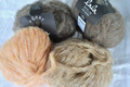 Lana Grossa Furry Lala Berlin Alpaka Wolle ca. 140 Gr. Taupe Pfirsich Beige