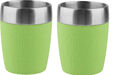 2 x EMSA Travel Cup Thermobecher Isolierbecher Kaffeebecher Hot+Cool  0,2L LIME