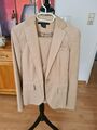 Damen, Kostüm, beige von Zara, Blazer+Hose, gr.34, XS, top!