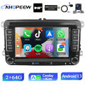 DAB+ 64G Android 13 Autoradio GPS Navi Für VW GOLF 5 6 Passat Polo Tiguan Jetta