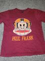 T-Shirt Paul Frank Logo kastanienbraun rot Julius Affe mit Helm selten Kinder Jungen