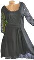 Sheego schönes Kleid Eventkleid Abendkleid schwarz Spitze (441) NEU