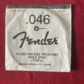 Fender E-Gitarre Einzelsaite 2er Set Ton 046 Pure Nickel Wound Ball End (150´s)