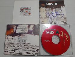 RADIOHEAD autograph KID A cd signed live TOM YORKE singer collectors concert