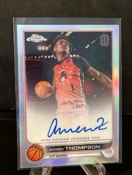 2023 Topps Chrome OTE Amen Thompson On Card Auto CA-AMT1 Rookie RC