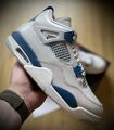 Air Jordan 4 Retro Military blue Gr. 43 Neu mit Karton 