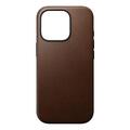 Nomad Modern Leather Leder Case Hülle für iPhone 16 Pro - Braun