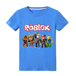 Kinder Jungen Mädchen Kurzarmshirt Sommer T-Shirt Roblox Druck Top Gr 122-152+