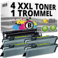 4x XXL TONER + TROMMEL kompatibel Brother MFC 8370DN 8380DN 8880DN 8885DN 8890DN