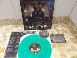 IKON / THE VICTIM'S BALL Split ep - green Vinyl / 12" + CD signiert