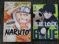 2 Mangas: Naruto 01 massiv + Blue Lock Band 1 - Sehr guter Zustand/ Wie neu