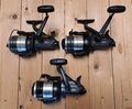 3 × Shimano US Baitrunner 4500 B (Spulen mit Spulenstickern - ORIGINAL) Freilauf