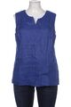 Peter Hahn Bluse Damen Oberteil Hemd Hemdbluse Gr. EU 42 Leinen Blau #3ucppa6