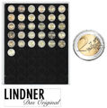 LINDNER 2154C Münzbox Münzboxen SCHWARZ Grau 26mm für 2€ Euro 1/2 Oz Maple Leaf