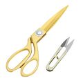 Handi Stitch Schneiderschere Gold Stoffschere mit Fadenschneider - Profi