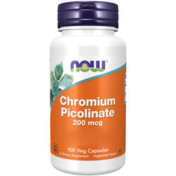 Now Foods, Chromium Picolinate, 200mcg, 100 Veg. Kapseln - Blitzversand