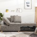 4 in 1 Sofa Couch Schlafsofa 3er Bettsofa Klappsofa mit Schlaffunktion Klappbett