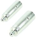 2x Adam Hall Audio Adapter XLR male Stecker auf Cinch Kupplung female Verbinder