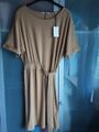 YAYA Designer Kleid mit Bindegürtel Senf-Gelb hochwertige Qual. 38/40/42 M/L/XL