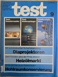 Stiftung Wartentest - test - Ausgabe September 1979