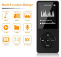 Bluetooth MP3 MP4 Player LCD Display HiFi Bass Musik Spieler FM-Radio Audio DE