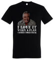 HANNIBAL T-SHIRT Team B.A. Tempelton Mad John Smith Faceman Baracus Amy A