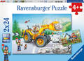 Ravensburger Kinderpuzzle - 07802 Bagger und Waldtraktor - Puzzle für Kinder ab