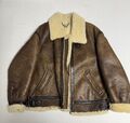 Vintage B3 Fliegerjacke Pilotenjacke Leder Lammfell XL Herren Made In France