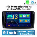 Für Mercedes Benz W164 GL320 ML350 X164 Autoradio Android 13.0 DSP GPS Navi WIFI