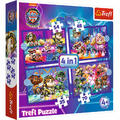 Trefl 4 in 1 Puzzle - Paw Patrol Film, 35 + 48 + 54 + 70 Teile, 28.5 x 20.5 cm