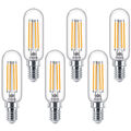 6 x Philips LED Filament T25 Röhre 4,5W =40W E14 klar 470lm Lampe warmweiß 2700K