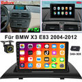 DAB+ Android 13 Autoradio Für BMW X3 E83 2006-2010 1+32G GPS Nav RDS Cam CarPlay