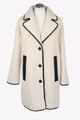 DKNY Damen Jacke Gr. 32 (XXS) Creme Jacke Mantel  Mantel